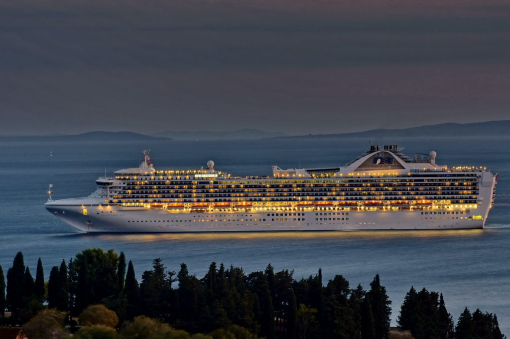 Grand Princess, Alaska Voyage of the Glaciers July 6, 2022 Northbound