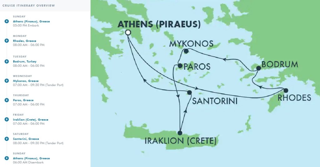 greek islands cruise august 2023